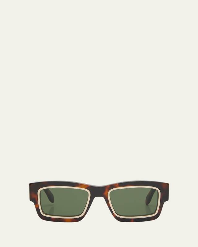 Raymond Havana Square Acetate Sunglasses